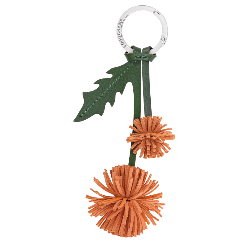 Porte-cl&eacute;s , Cuir - Orange  - Vue 1 de 1