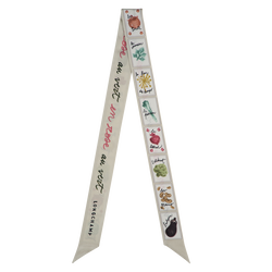 Pink and Green Headband , Paper - Silk