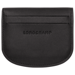 Le Pliage Xtra Card holder , Black - Leather