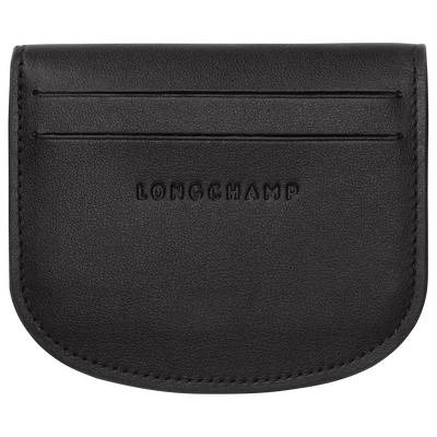 Le Pliage Xtra Card holder , Black - Leather