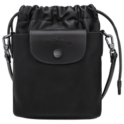 Le Pliage Xtra XS Bucket bag , Black - Leather