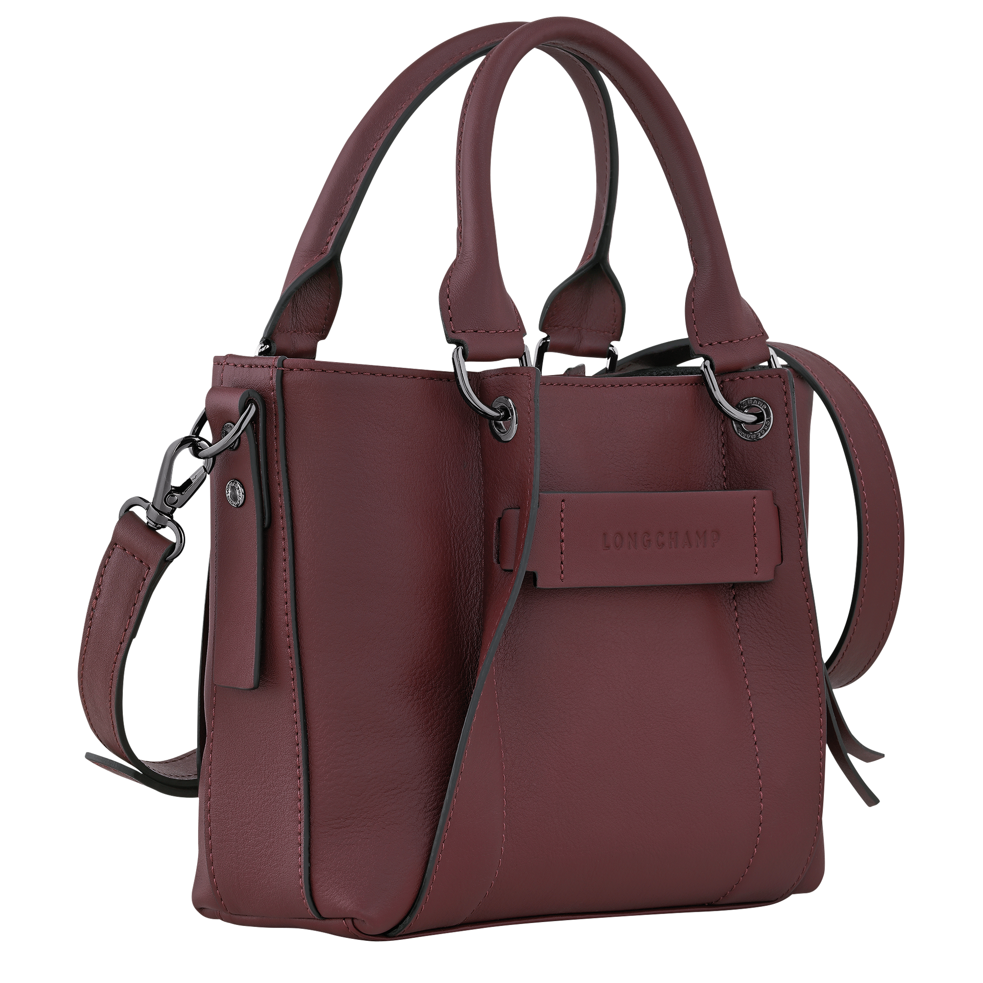 Longchamp 3D Borsa con manico S,  Amaranto