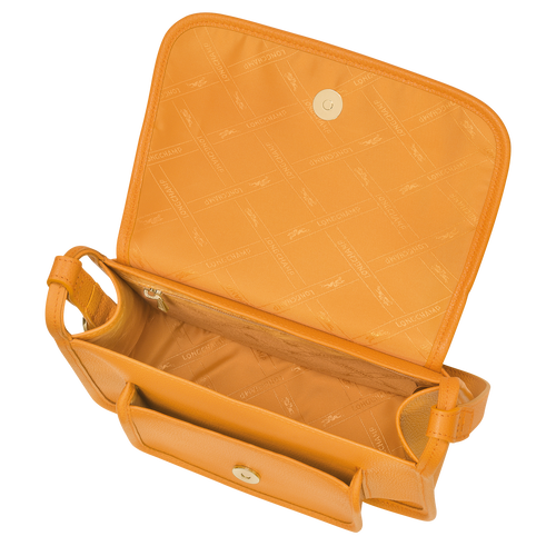 Le Foulonné M Crossbody bag , Apricot - Leather - View 5 of  5