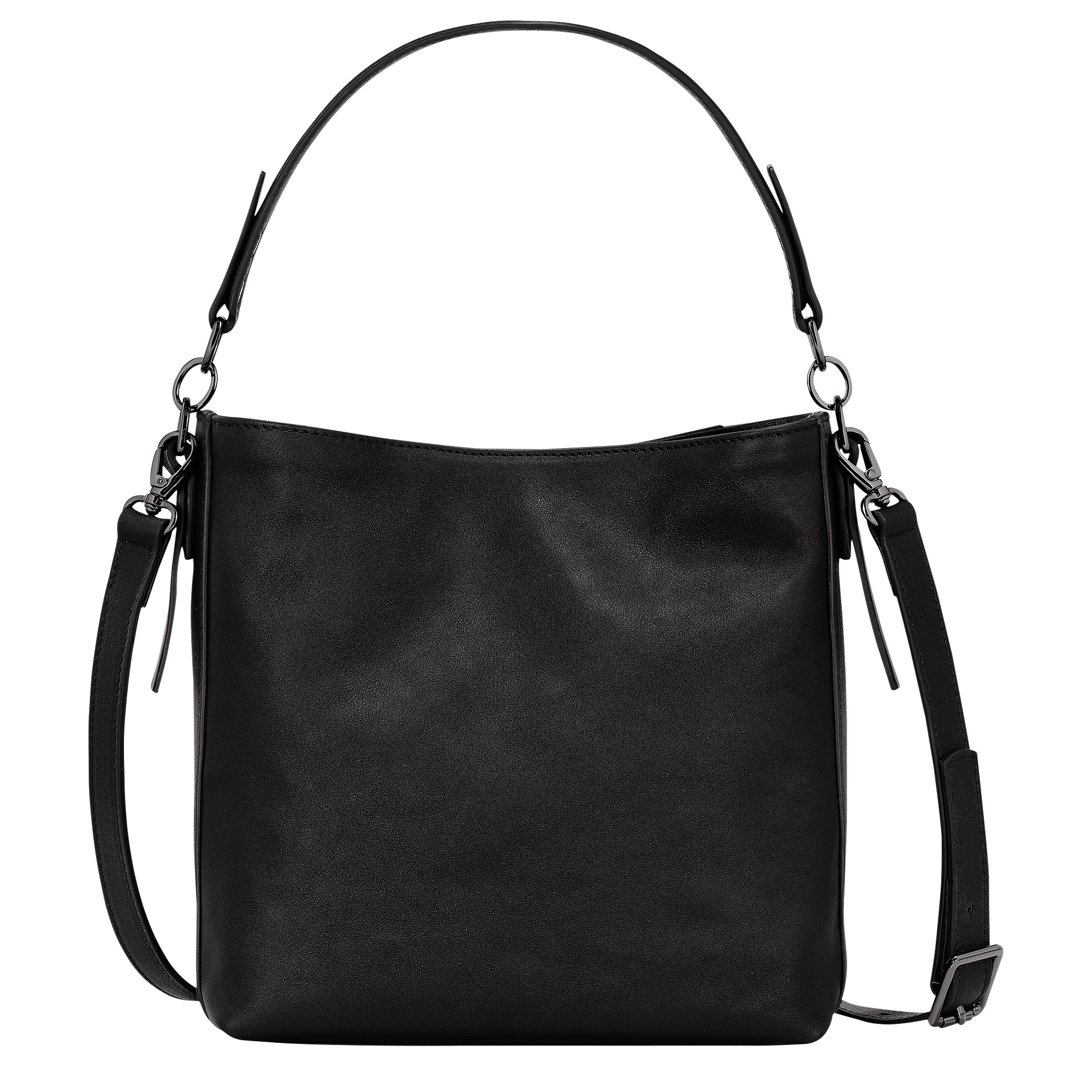 Longchamp 3D 斜背袋 S, 黑色