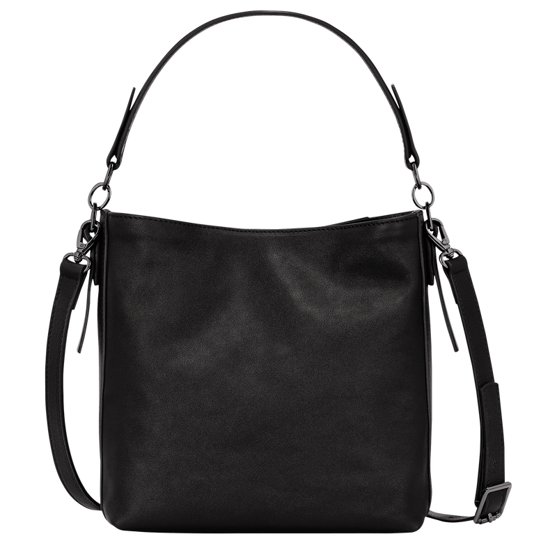 Sac bandoulière S Longchamp 3D , Cuir - Noir  - Vue 4 de 6