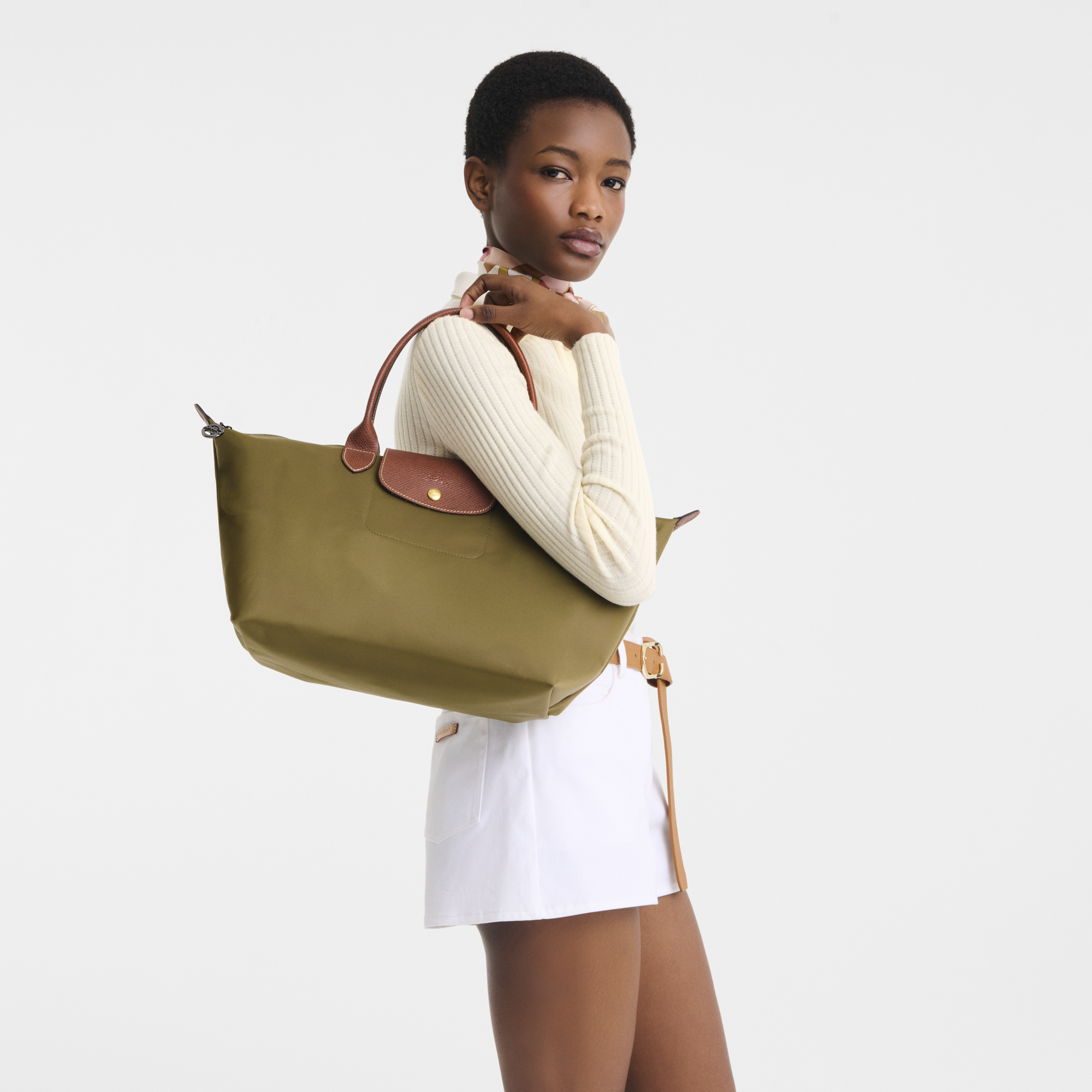 Le Pliage Original Handtasche M, Olivgr&uuml;n