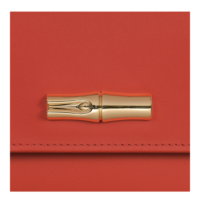 Roseau Shadow Brieftasche im Kompaktformat, Rouge