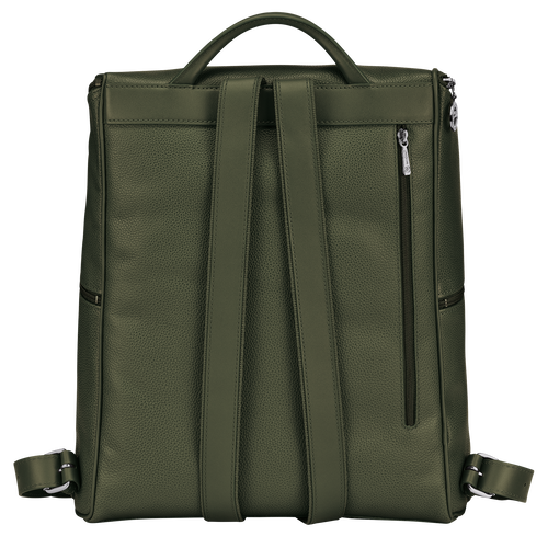 Rucksack Le Foulonné , Leder - Khaki - Ansicht 3 von 4