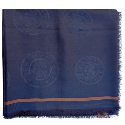 La M&eacute;daille Longchamp Stole,  Marine