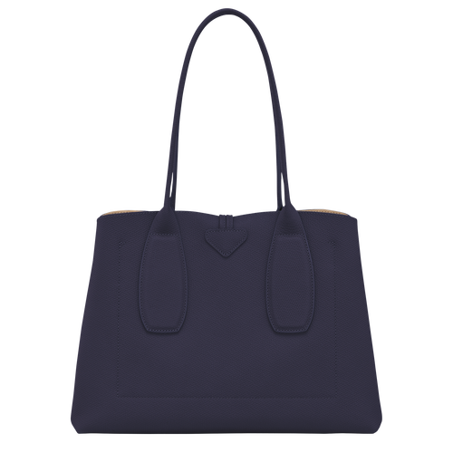 Le Roseau L Tote bag , Bilberry - Leather - View 4 of  4