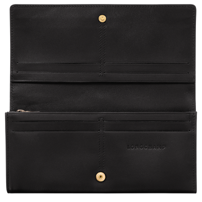 Le Roseau Portefeuille long &agrave; rabat, Rose dor&eacute;/D&eacute;grad&eacute; rose