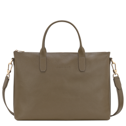 Le Foulonn&eacute; S Briefcase , Caper - Leather