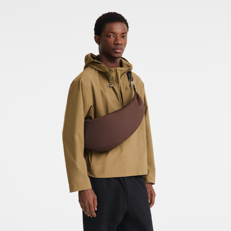 Le Pliage Energy XL Crossbody bag , Cocoa - Canvas  - View 7 of  7