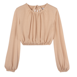 Top , Cream - Crepe jersey
