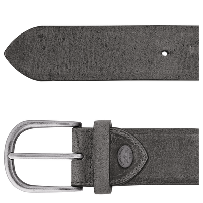 Ceinture homme , Cuir - Graphite