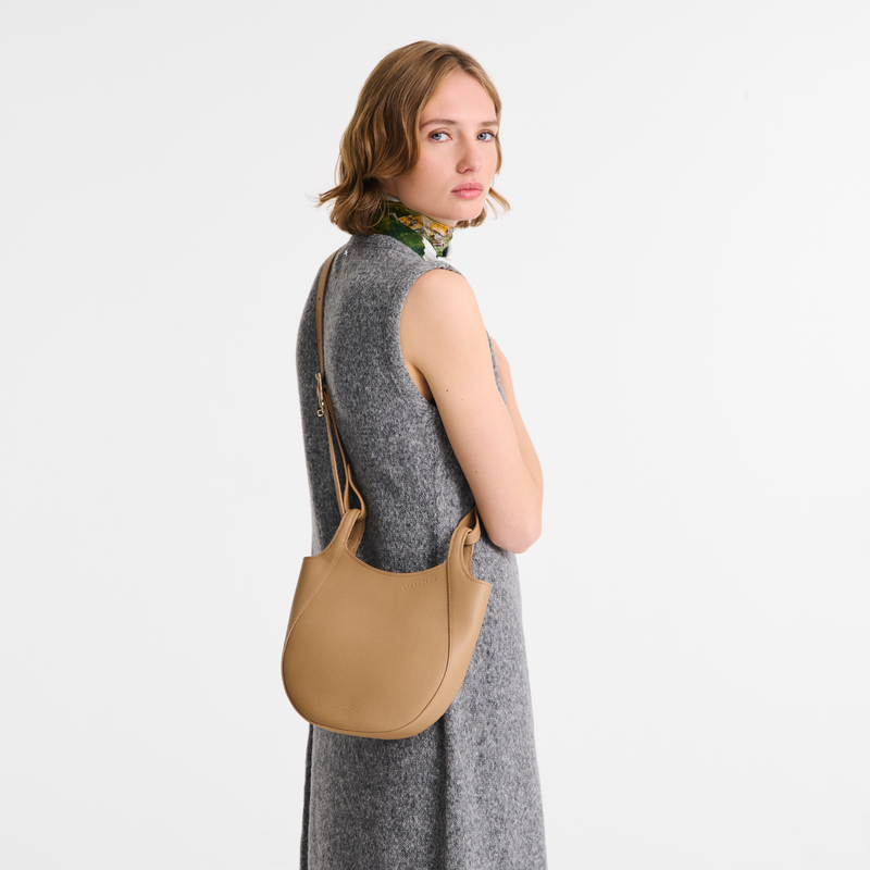 Le Foulonné S Crossbody bag , Biscuit - Leather  - View 2 of  6