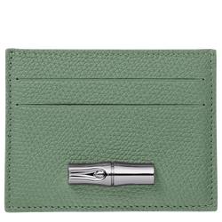Le Roseau Card holder , Oregano - Leather