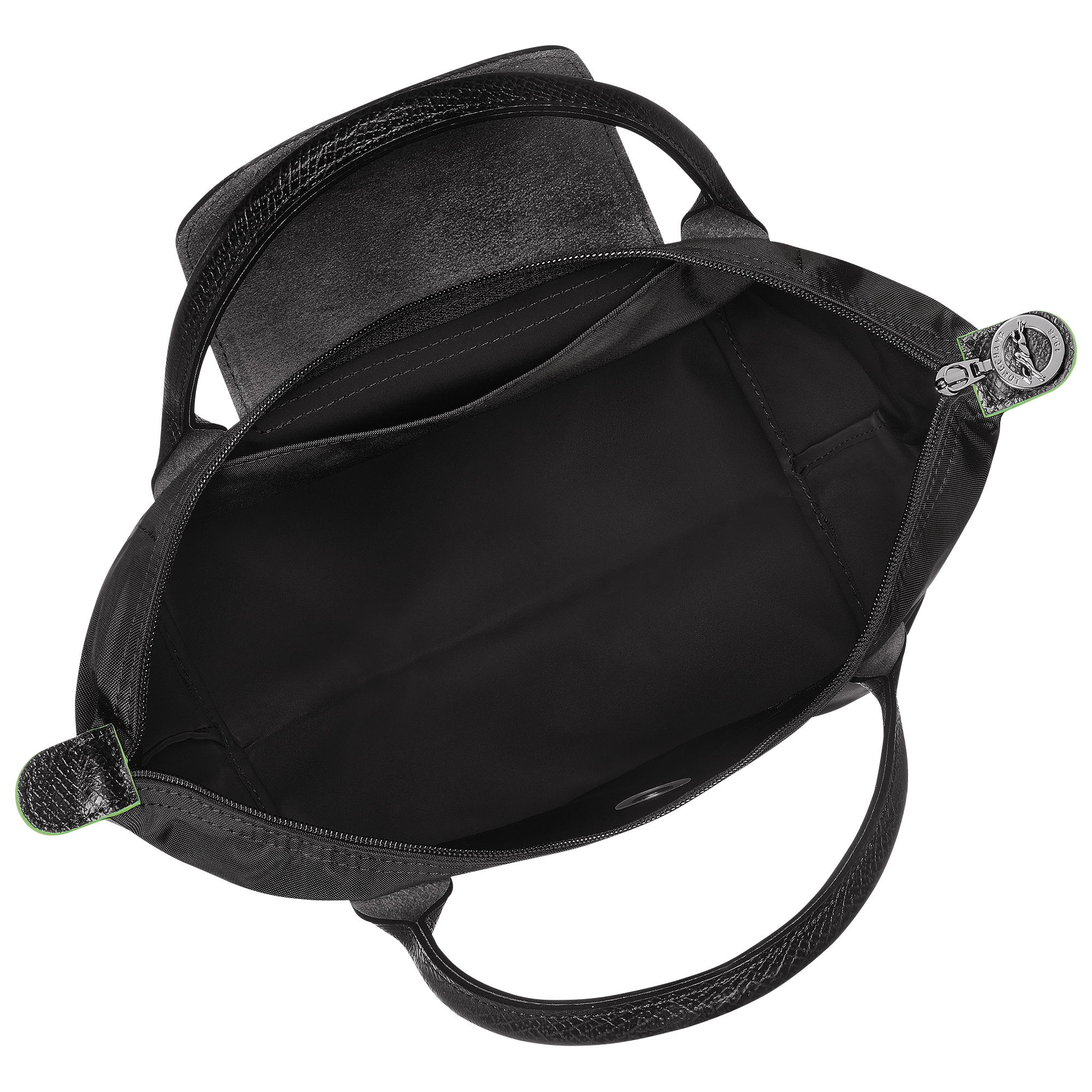 Le Pliage Green Handtasche S, Schwarz