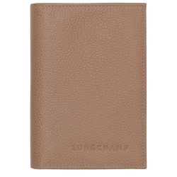 Le Foulonné Passport cover , Biscuit - Leather