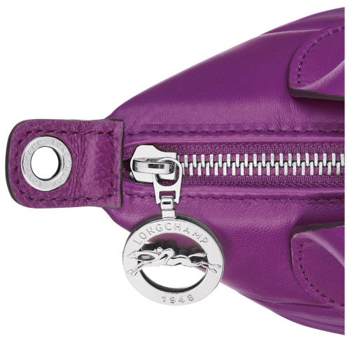Le Pliage Xtra XS Handbag Violet Leather Longchamp US