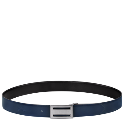Delta Box Men's belt, Black/Navy