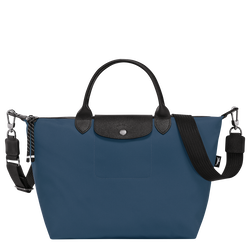 Le Pliage Energy L Handbag , Dark Purple - Recycled canvas