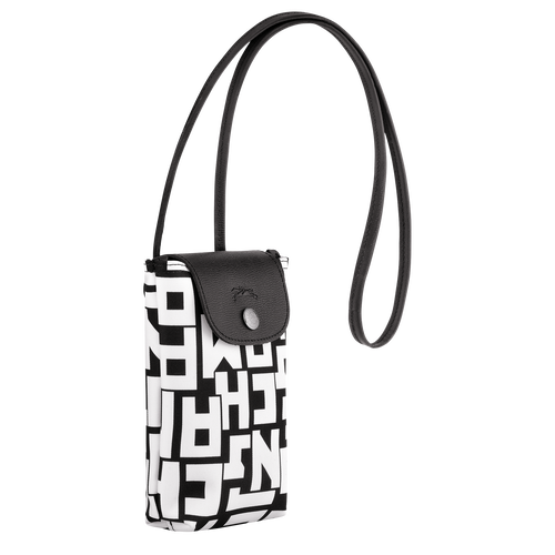 Le Pliage LGP Phone case , Black/White - Canvas - View 3 of  4