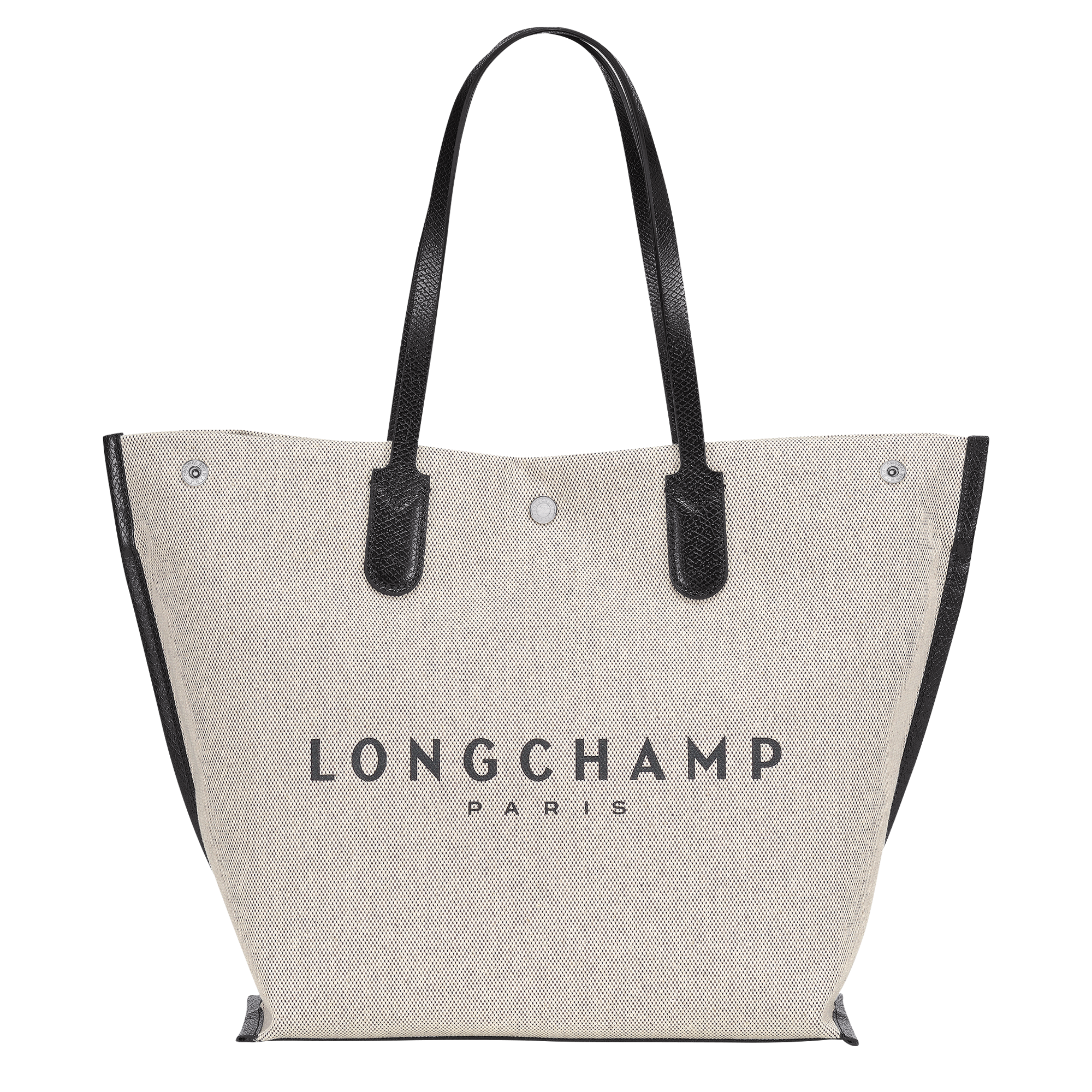Longchamp Roseau Leather Tote Bag in Beige - The Lux Portal