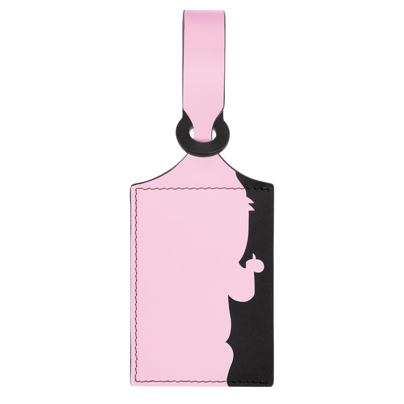 LGP Travel Luggage tag Pink Leather Longchamp CA