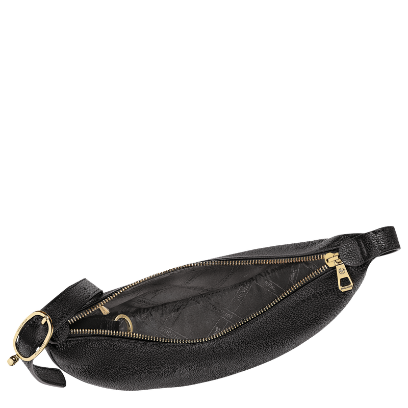 Le Foulonn&eacute; S Crossbody bag , Black - Leather  - View 5 of  6