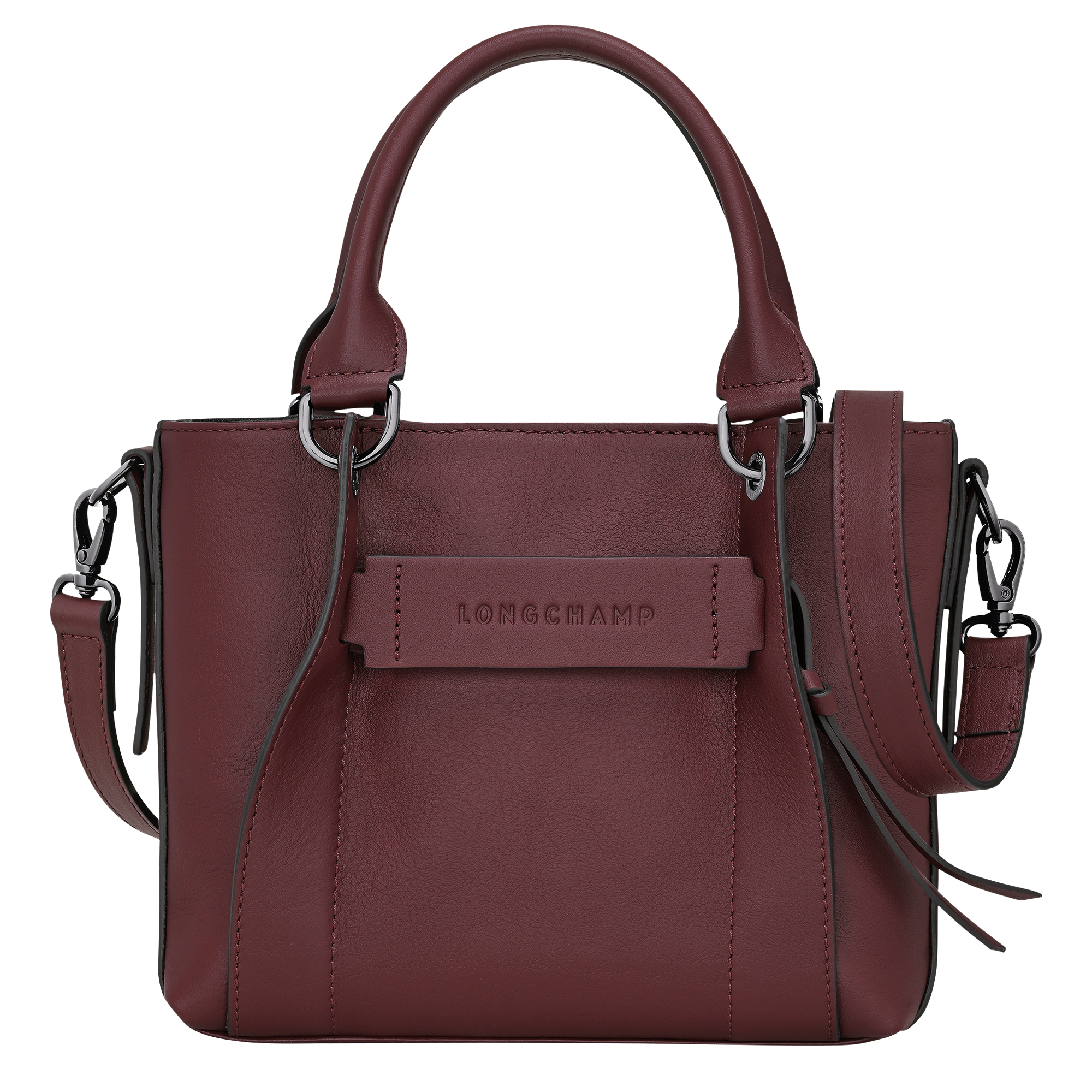 Longchamp 3D Borsa con manico S,  Amaranto