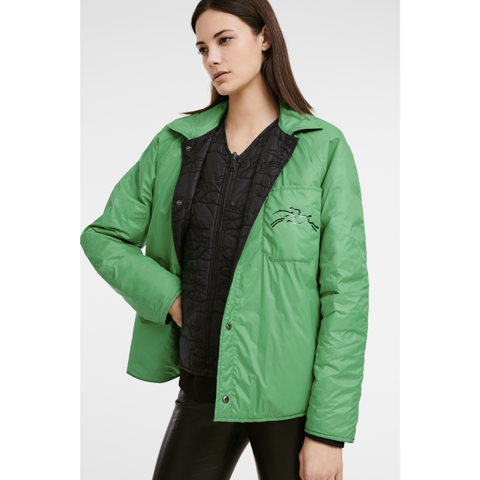 2022 가을겨울 컬렉션 리버서블 재킷, Black/Green