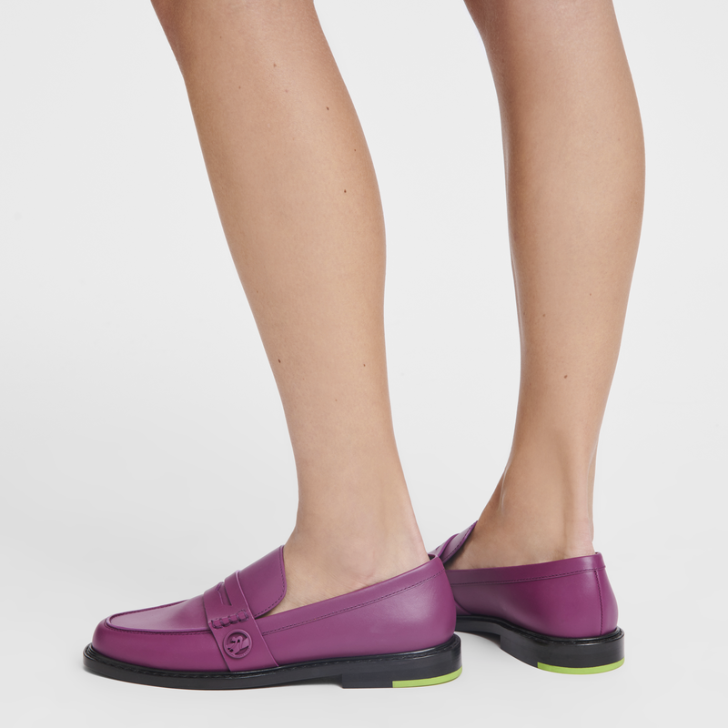 Box-trot Loafer , Violet - Leather  - View 2 of  4