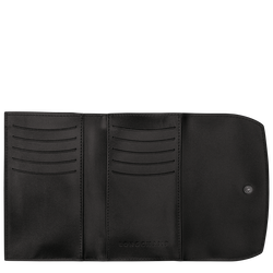 Le Roseau Wallet , Black - Leather