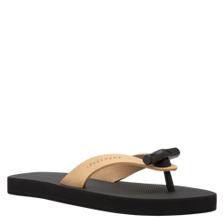 Roseau Thong sandal , Natural - Leather
