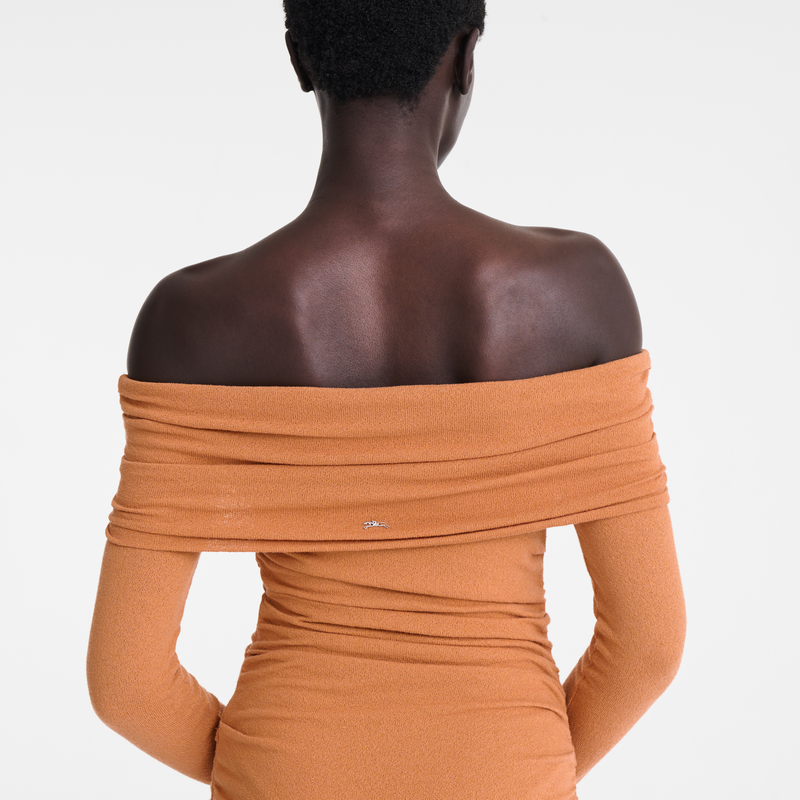 Long dress , Amber - Crepe jersey  - View 5 of  5