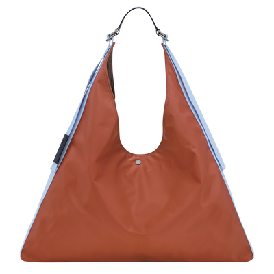 Sac port&eacute; &eacute;paule Re-Play , Toile - Ch&acirc;taigne/Terre 1