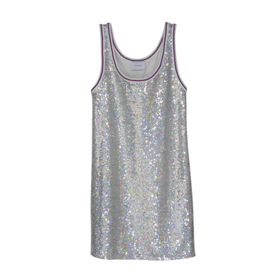 null Short dress, Silver
