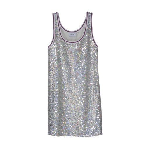 Short dress , Silver - Sequin - View 1 of  4
