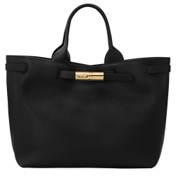 Le Smart L Tote bag , Black - Leather