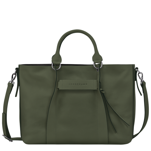 Handtasche L Longchamp 3D , Leder - Khaki - Ansicht 1 von 6
