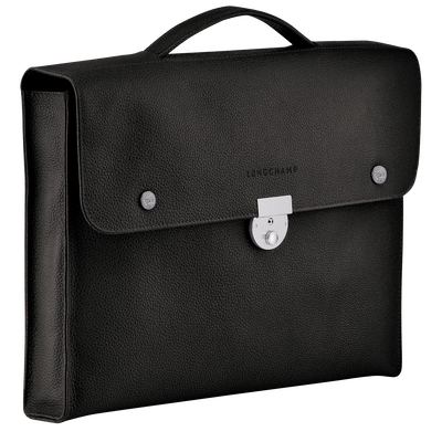 Le Foulonné Briefcase S, Black