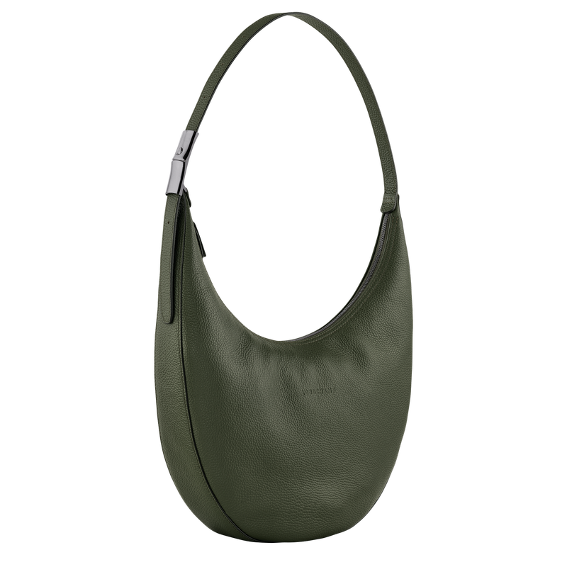 Le Roseau Essential L Crossbody bag , Khaki - Leather  - View 3 of  4