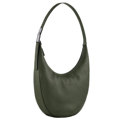Roseau Essential L Crossbody bag , Khaki - Leather - View 3 of 4