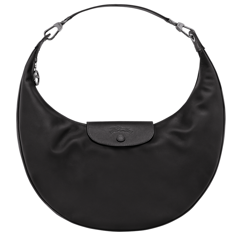 Borsa da spalla L Le Pliage Xtra , Pelle - Nero  - View 1 of  6