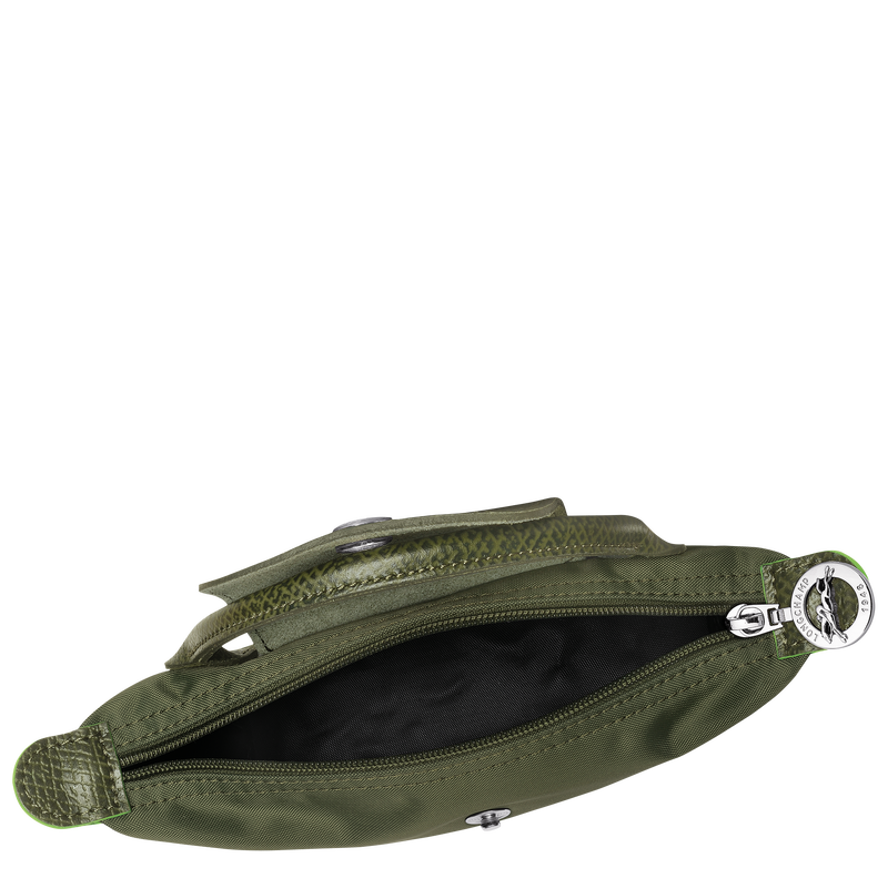 Le Pliage Green Pouch with handle , Forest - Recycled canvas  - View 5 of  6