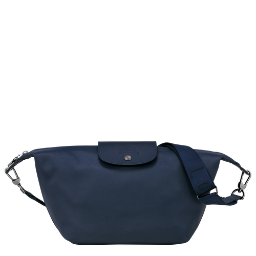 Schultertasche S Le Pliage Xtra , Leder - Navy - Ansicht 1 von 6