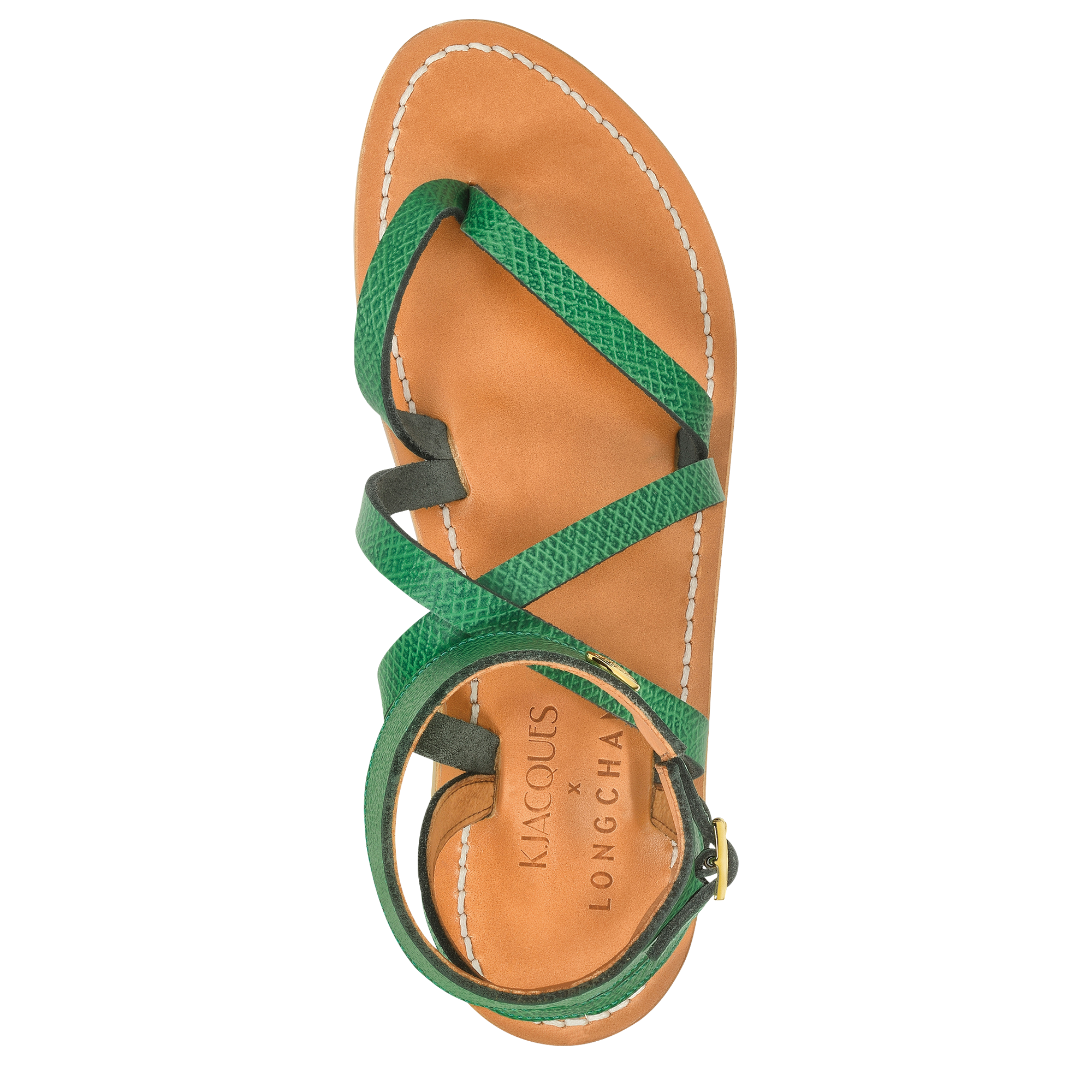 Longchamp x K.Jacques Sandals, Green