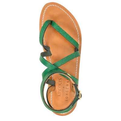 Longchamp x K.Jacques Sandals, Green