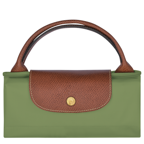 Le Pliage Original Pouch with handle Lichen - Recycled canvas